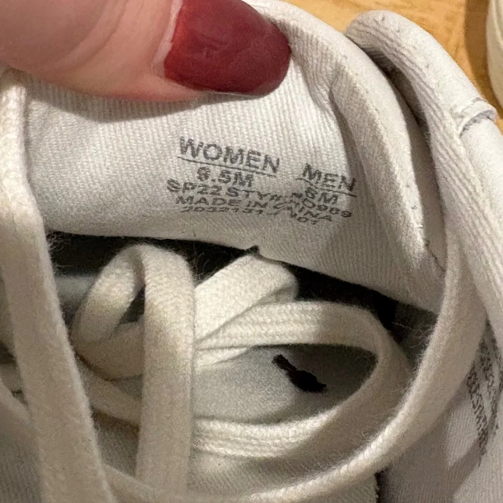 Madewell MWL Court Sneakers Womens White Size 9.5 Leather Low Top Lace Up Shoes